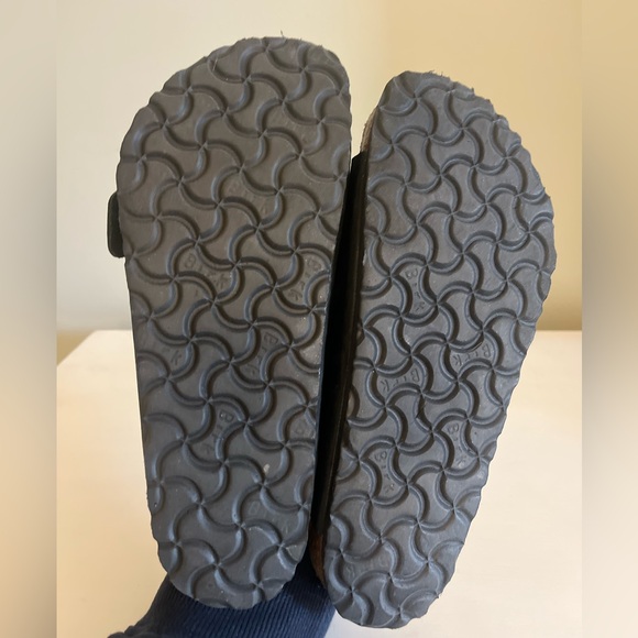 Birkenstock Arizona Big Buckle sandals 37 slides black leather silver - Picture 5 of 5